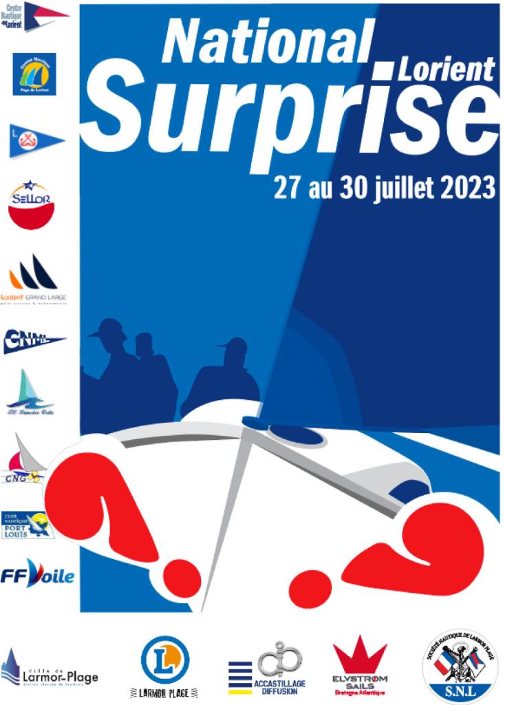Affiche nationale surprise 2023 organisé sur larmor plage